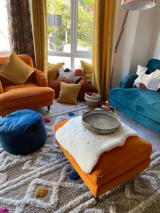 Luxury Modern 1Bed Sea View Apartment Rhôs-on-Sea Exteriör bild