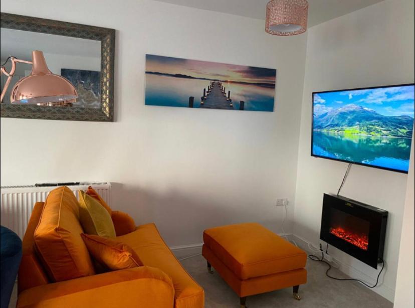 Luxury Modern 1Bed Sea View Apartment Rhôs-on-Sea Exteriör bild