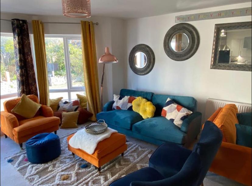 Luxury Modern 1Bed Sea View Apartment Rhôs-on-Sea Exteriör bild
