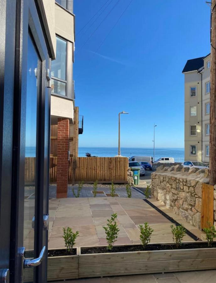 Luxury Modern 1Bed Sea View Apartment Rhôs-on-Sea Exteriör bild